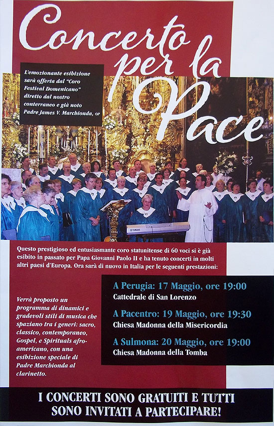 Concerto Per La Pace Diocesi Di Sulmona Valva